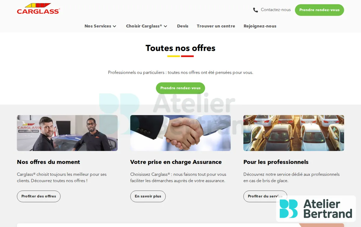 Capture : Toutes nos offres | Carglass®